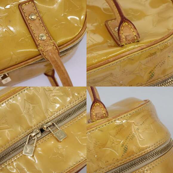 LOUIS VUITTON Monogram Vernis Tompkins Square Hand Bag Beige M91149 - Picture 11 of 13